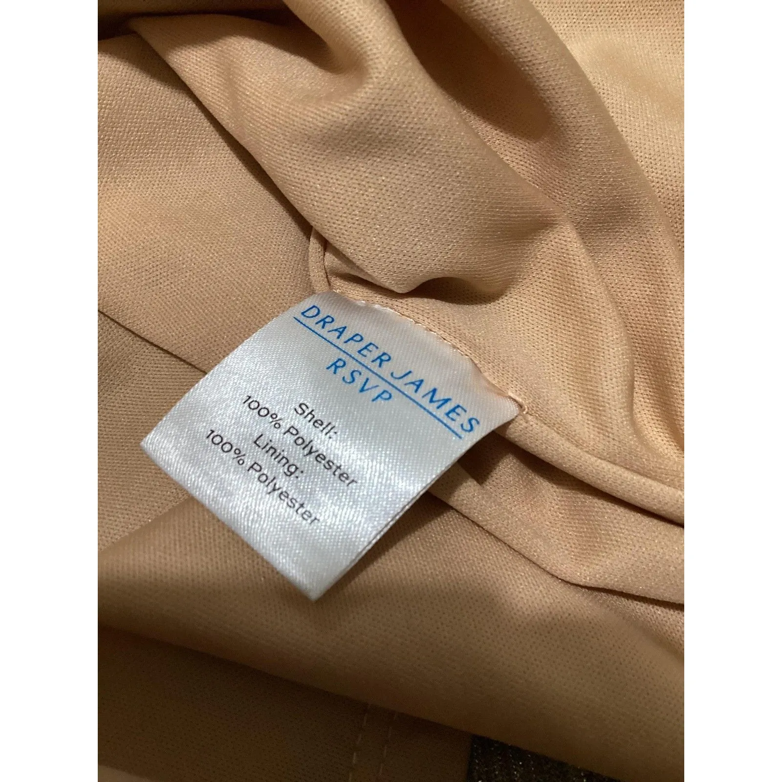 Draper James RSVP Dress Womens 2XL Gold Metallic Cocktail Ruffle Smocked Tiered - Image 6