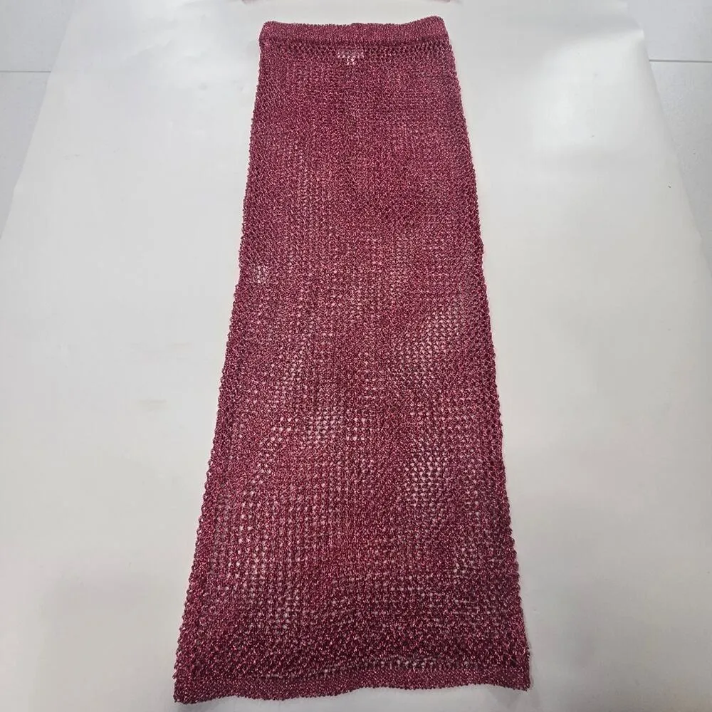 Superdown Gabija Skirt Set in Pink Metallic XS - Image 7