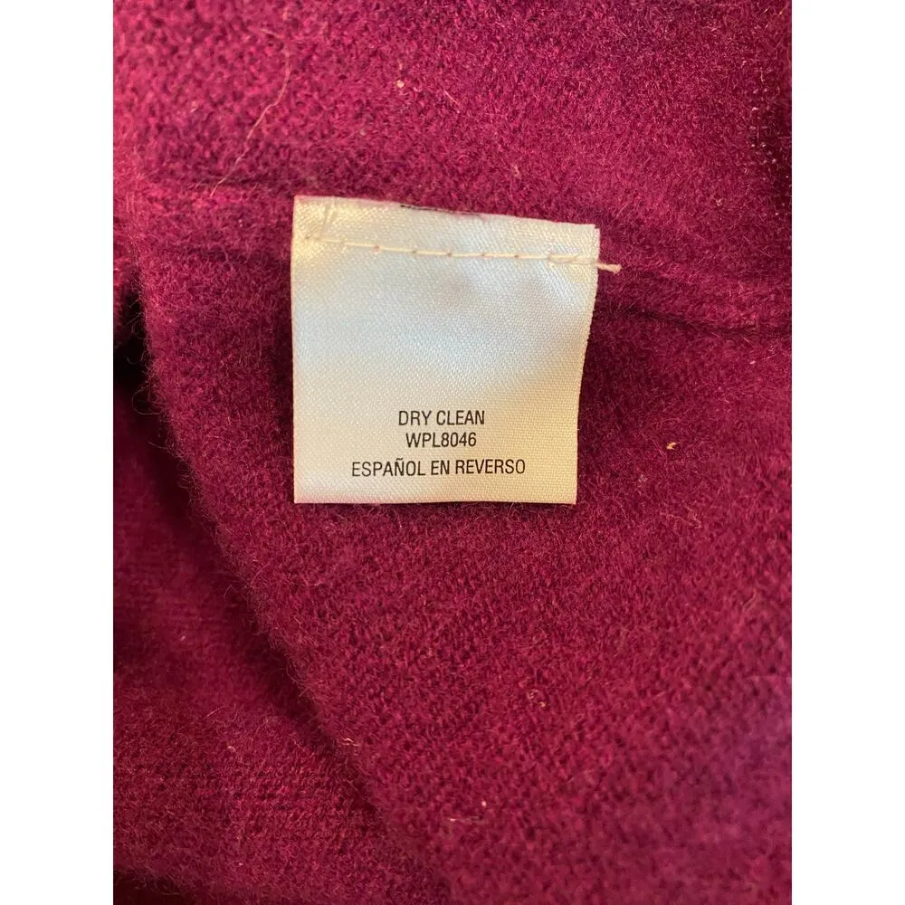 Charter Club Long Sleeve 100% Cashmere Pullover Sweater Purple Women's Size XL - Image 6