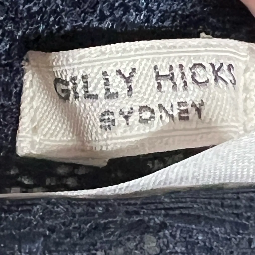 Gilly Hicks Navy Blue Lace Wireless Padded Floral Halter Bralette - Size Small - EUC - Image 4