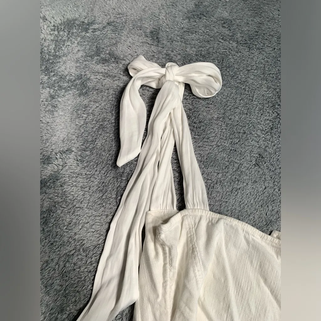 Intimately free people white bodysuit with tie straps XS - Image 9