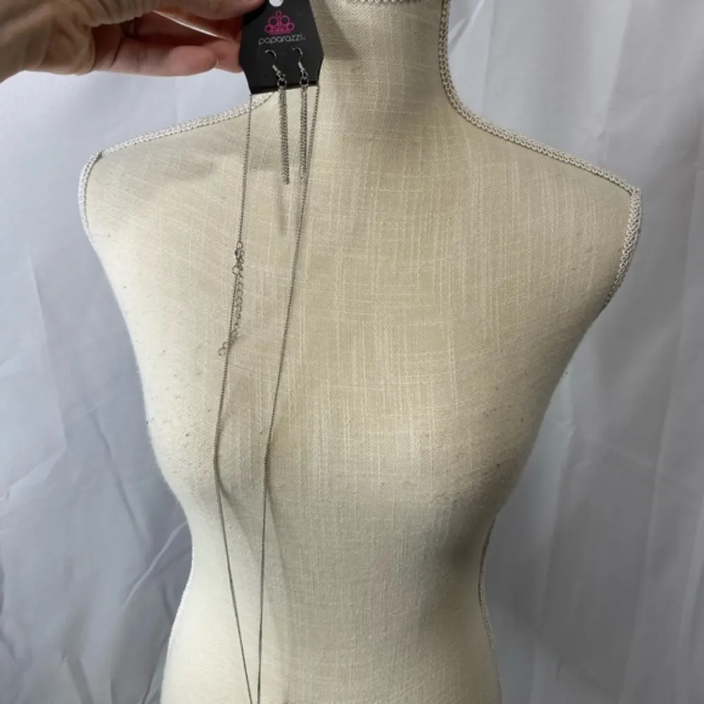 New Paparazzi silver necklace. Home of the Free Because of the Brave - Image 8