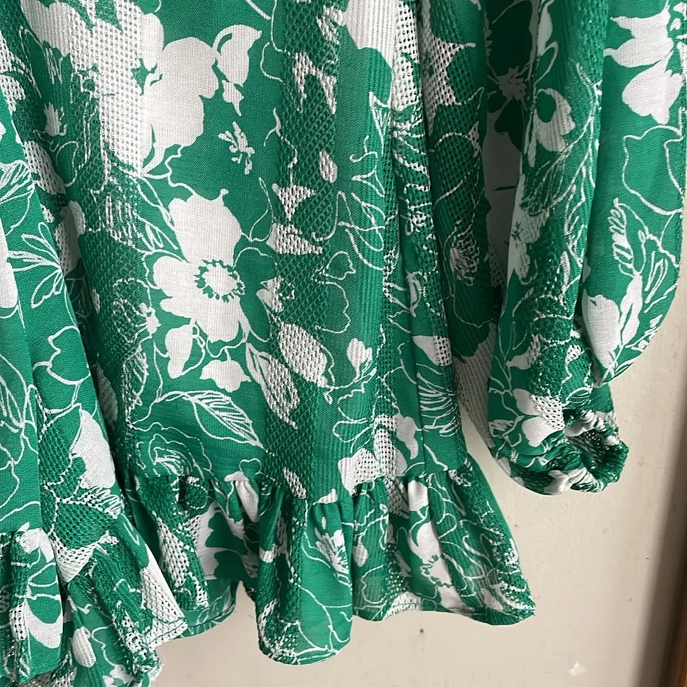 Alexis Cerca Romper in Emerald Floral - Image 6