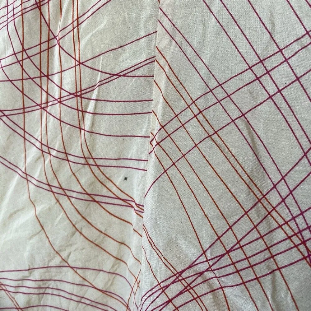 Mini Skirt Tulle Abstract Art To Wear butter Yellow A Line Y2K 90s‎ indie sleeze Red Size M - Image 3