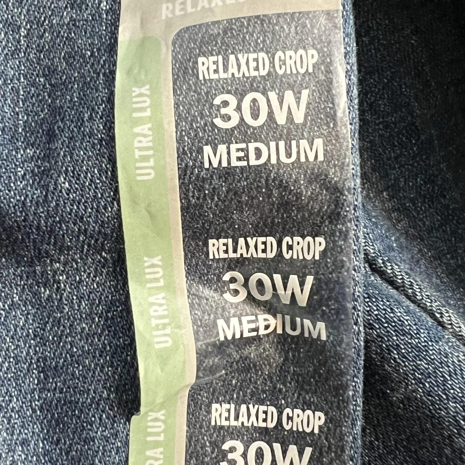 Lee Ultra Lux Plus Jeans Womens 30W Medium Blue Relaxed Crop High Rise Denim - Image 8