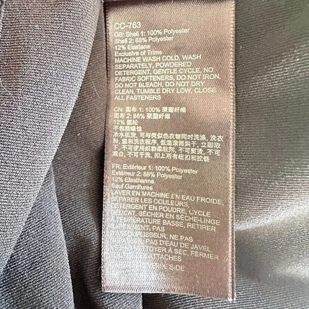 Marmot Lightweight Hooded Full Zip Windbreaker Jacket Black White Size Medium M - Image 7