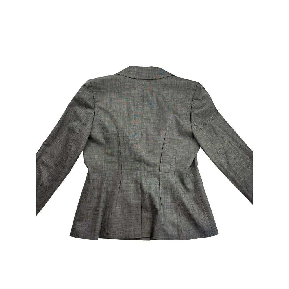 Women’s Classiques Entier Size 12 Grey & Black Tweed Blazer & Dress Set - Image 6