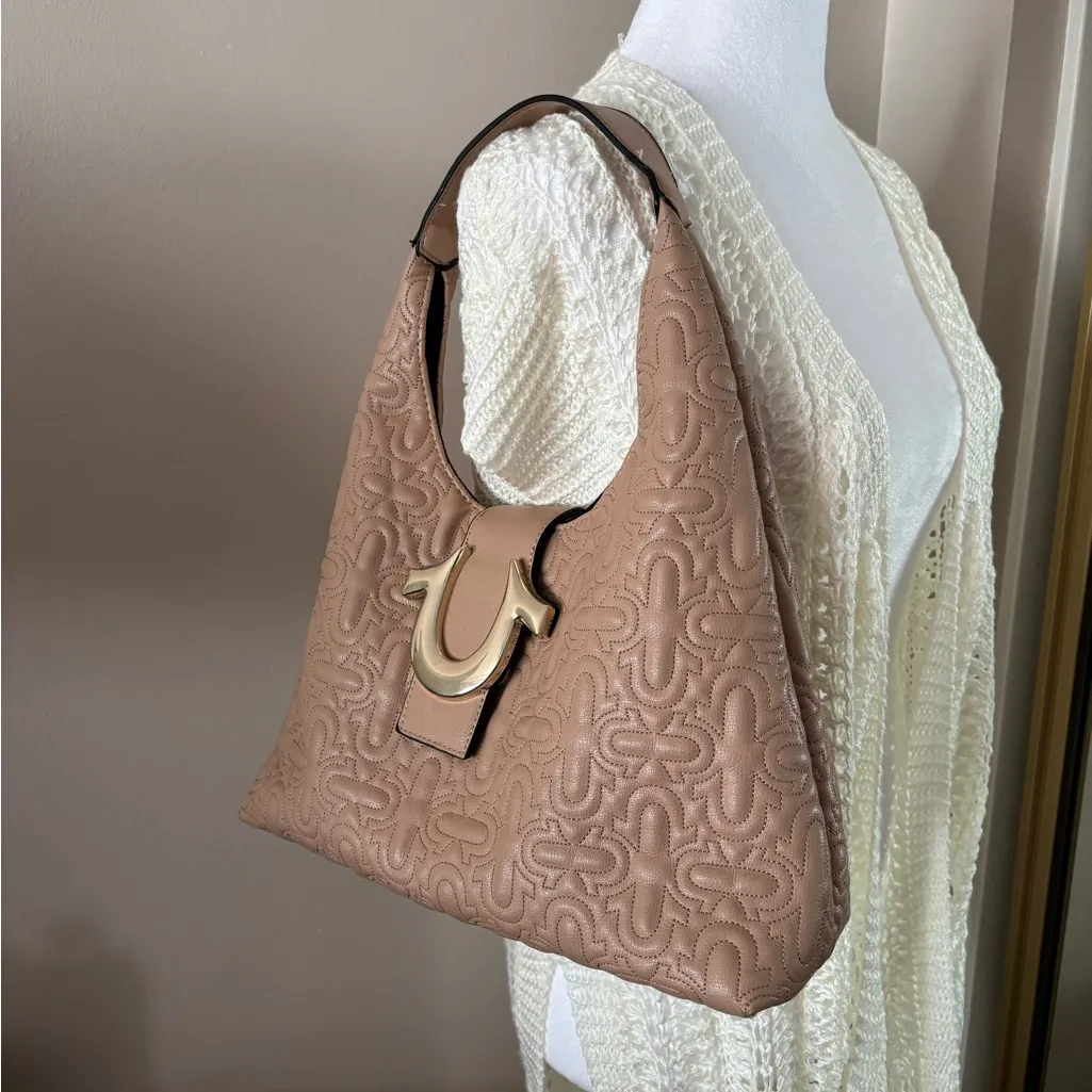 True Religion Tan Hobo Bag - Image 3