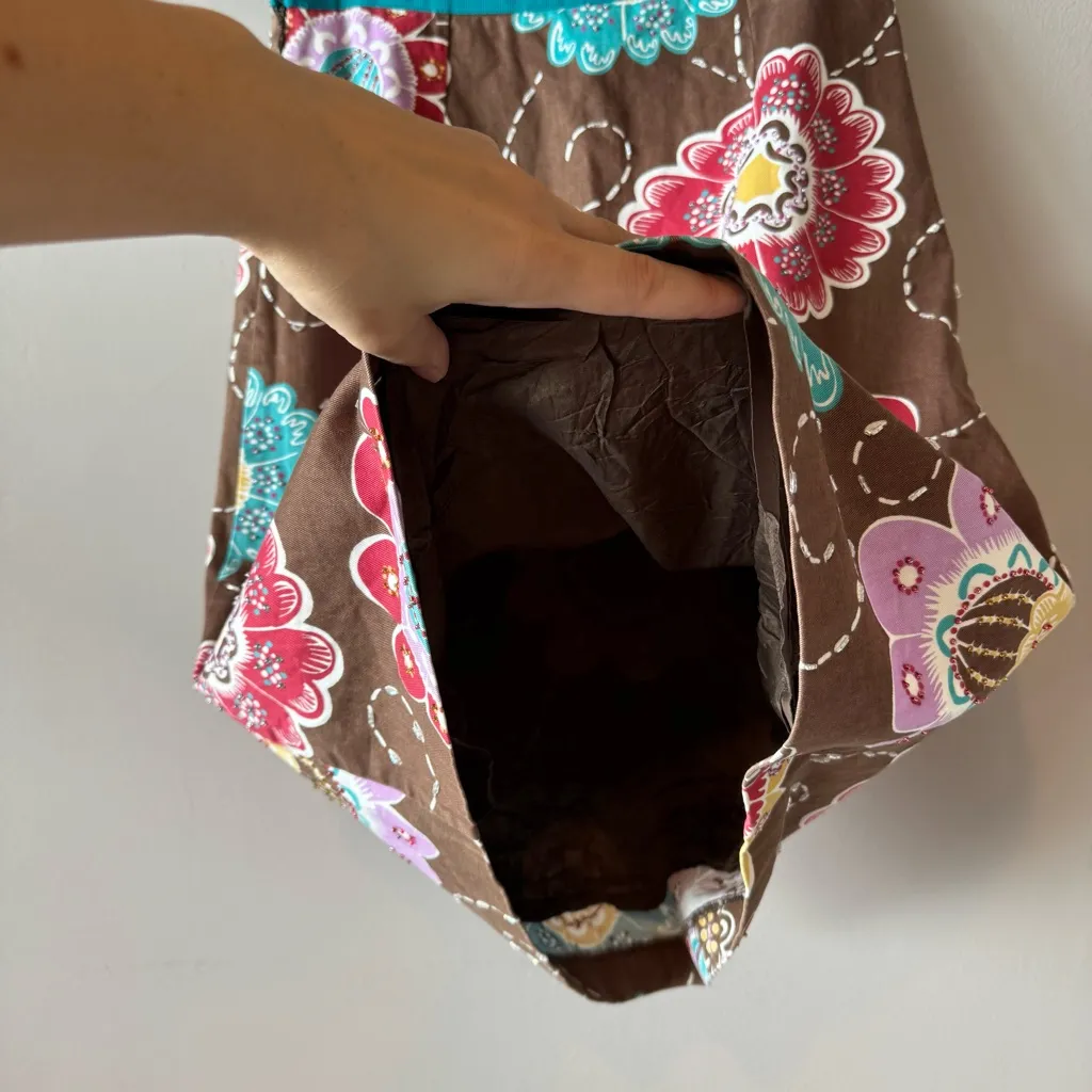 Boden Women’s Beaded‎ Floral A Line Pencil Skirt Size 8R Brown - Image 12