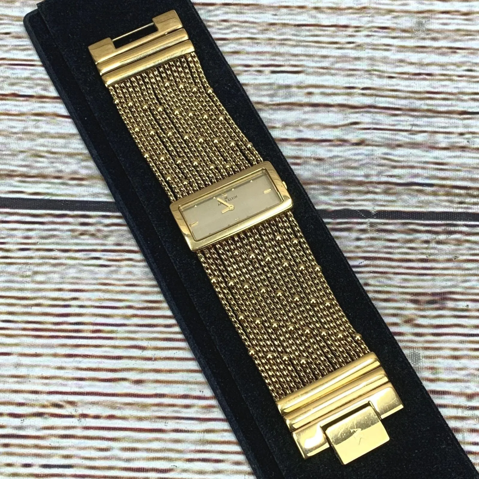 Anne Klein Gold Tone Multi Strand Chain Bracelet Watch‎ 10/7512 751H Tested - Image 2