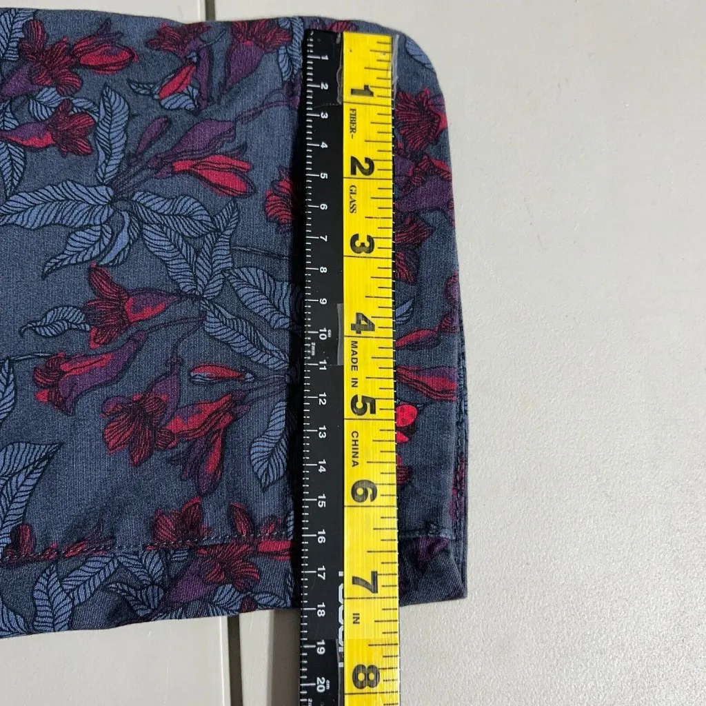 Duluth Trading Pants Women 6 Rootstock Gardening Petal Pusher Capri Crop Stretch Purple - Image 13