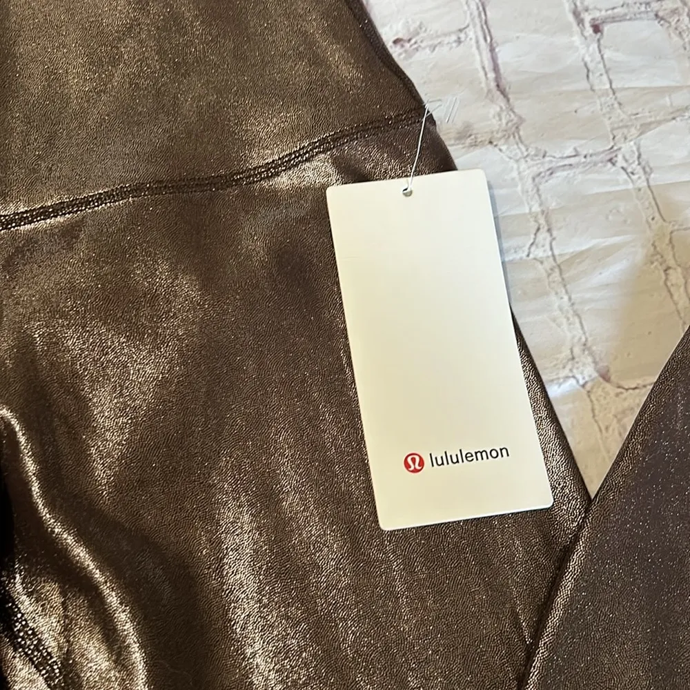 NWT Align HR 25” Legging Shine Foil Print French Press Size 12 - Image 5