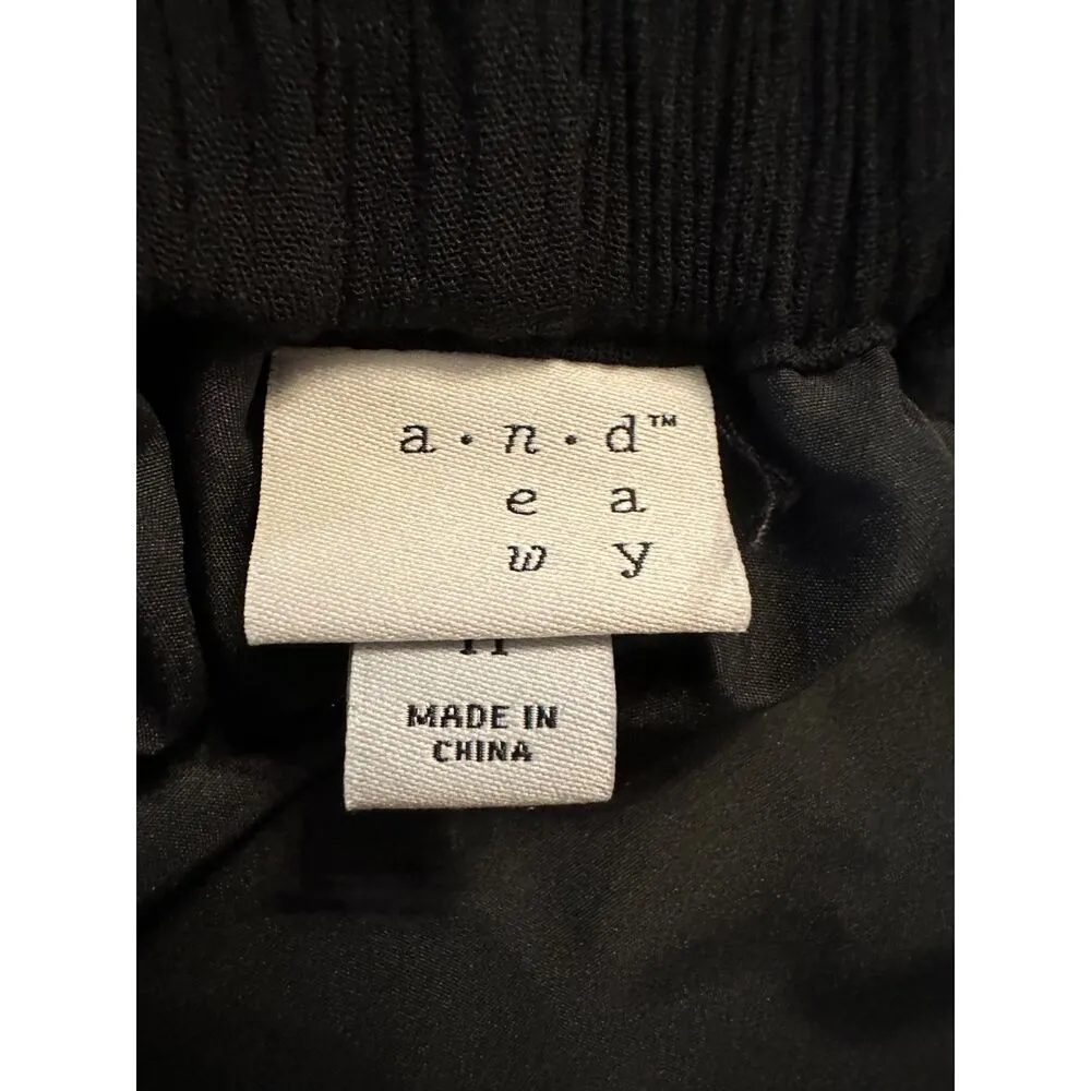 A New Day Black High Low Midi Skirt Size Medium - Image 3