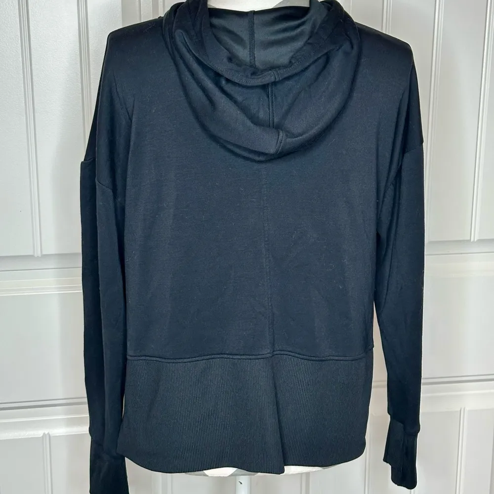 Women's Black Hoodie Sweatshirt - Image 2