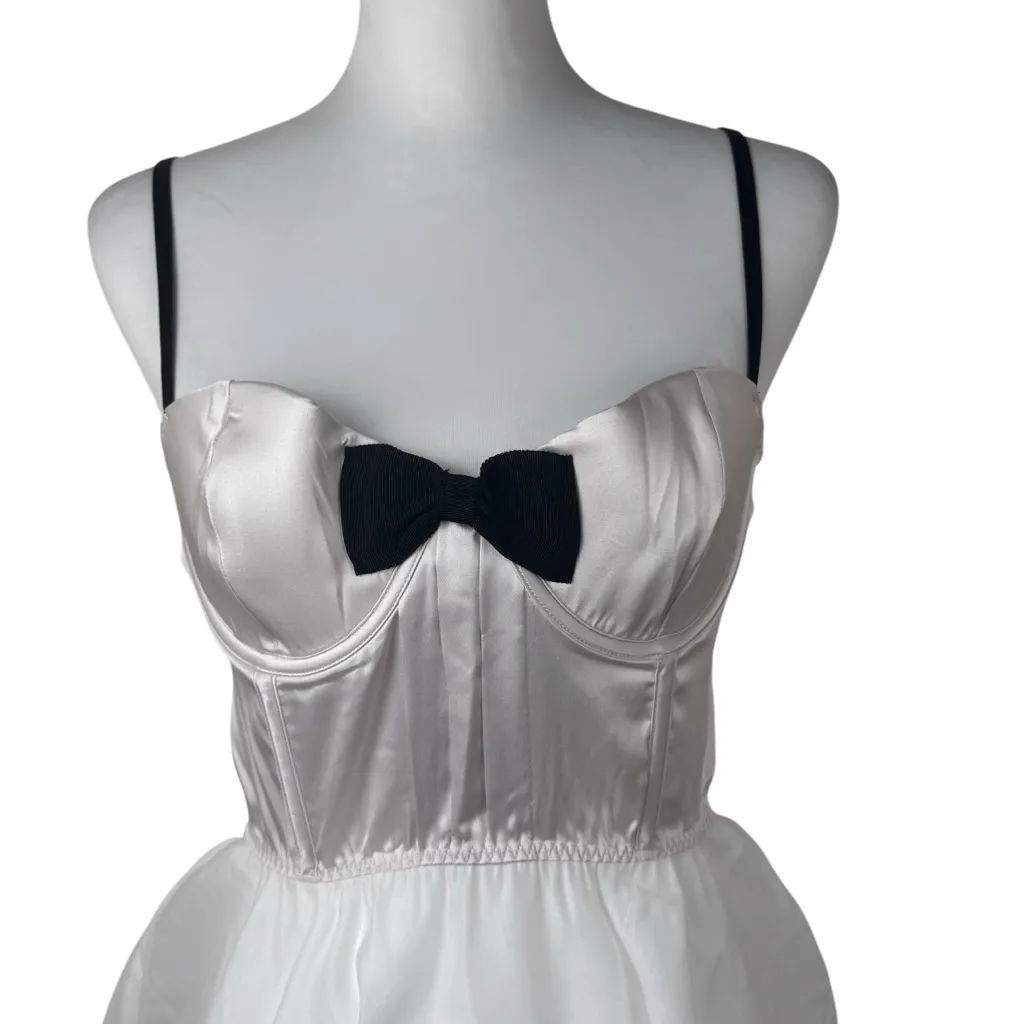NWT Victoria's Secret White Corset Bustier Bow Slip Dress Bridal Wedding Medium - Image 5