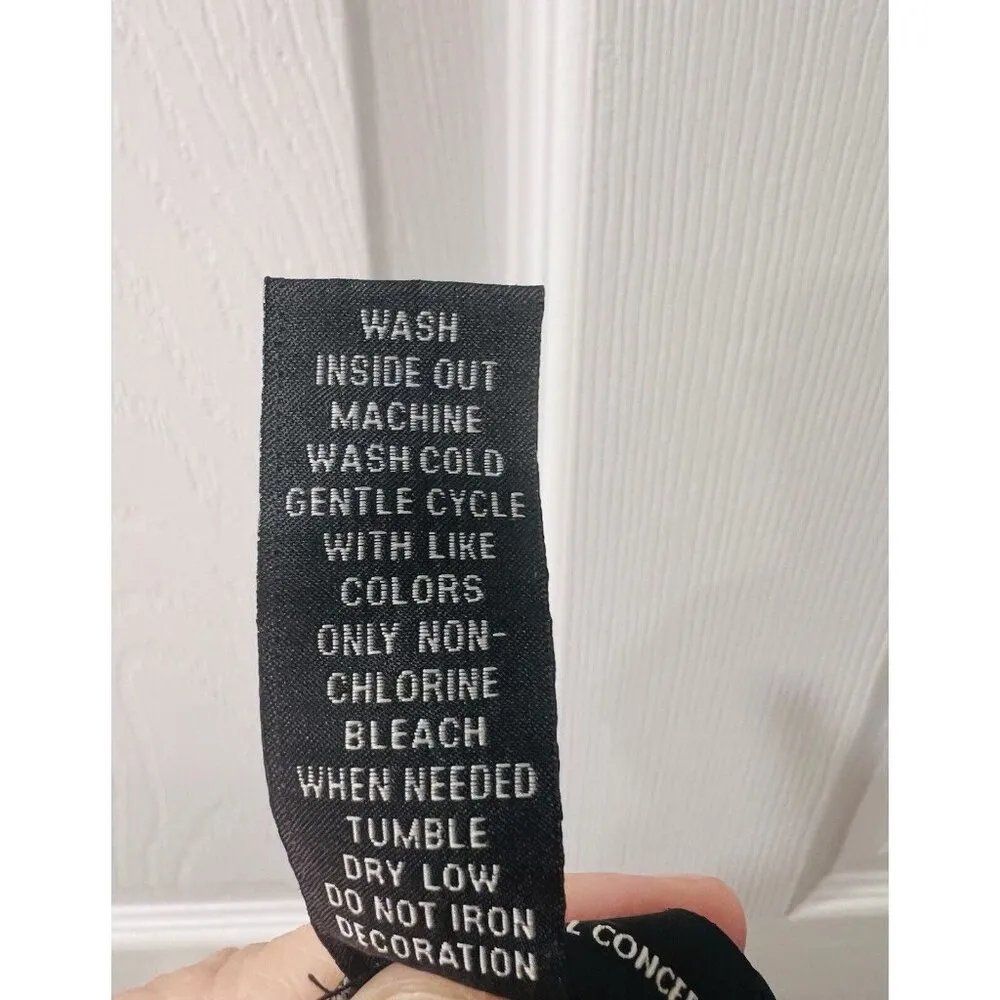 INC International Concepts Embroidered Shift Dress Black 3/4 Sleeve MEDIUM - Image 7