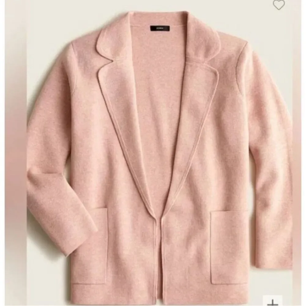 NWOT J. Crew Eloise sweater blazer blossom pink size XS oversized - Image 3
