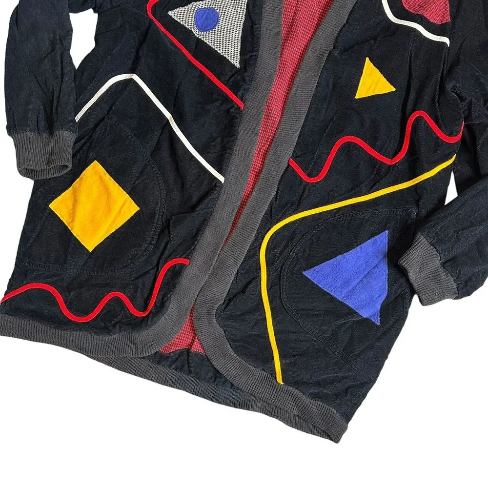 VTG Salaminder Sally Von Werlhof Reversible Jacket One Size Statement Funky Art‎ Red - Image 9