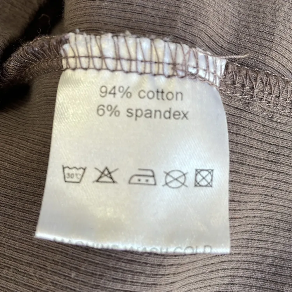 Fancy Homebody Ribbed Sweatshirt Brown Size XL - Image 6