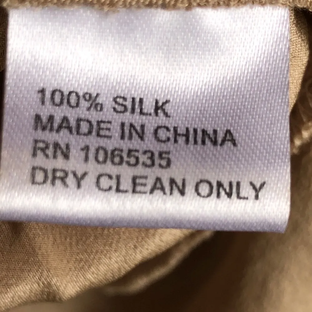 Madison Marcus Nude Silk Mini Dress S - Image 11