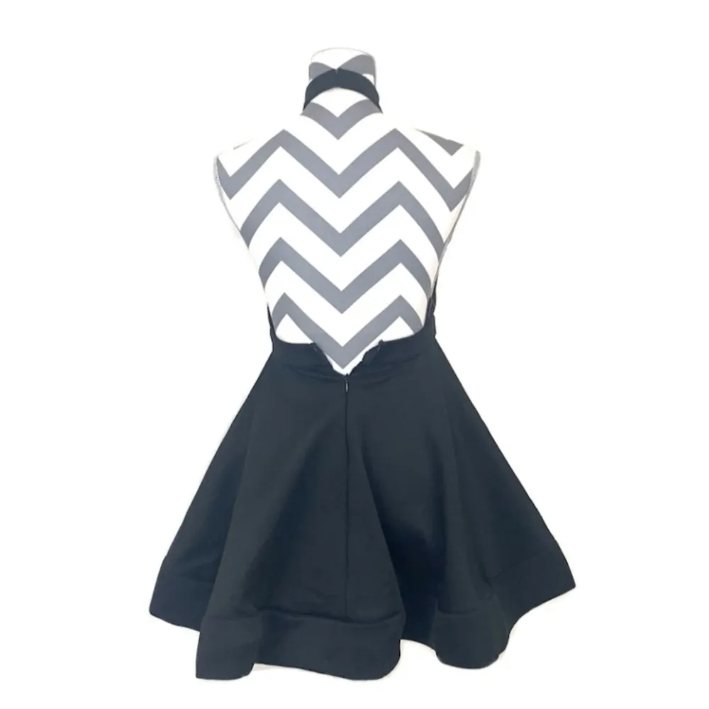 NWT - PromGirl Black Halter Skater Dress - Size S - Image 5