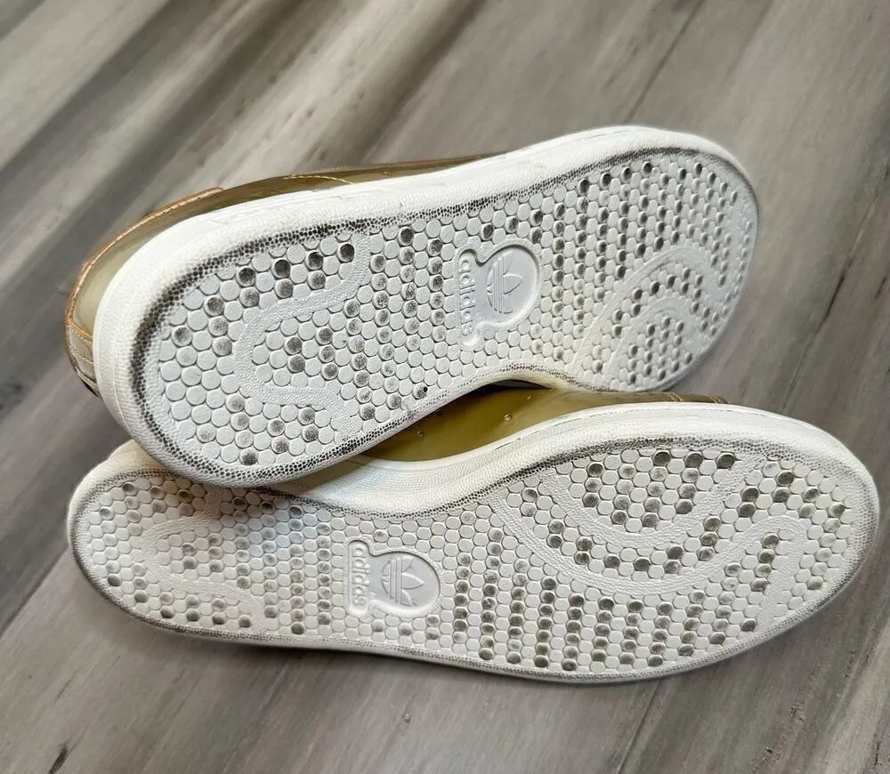 Adidas X Stan Smith Gold Sneakers Women's Size 6.5 - Image 8