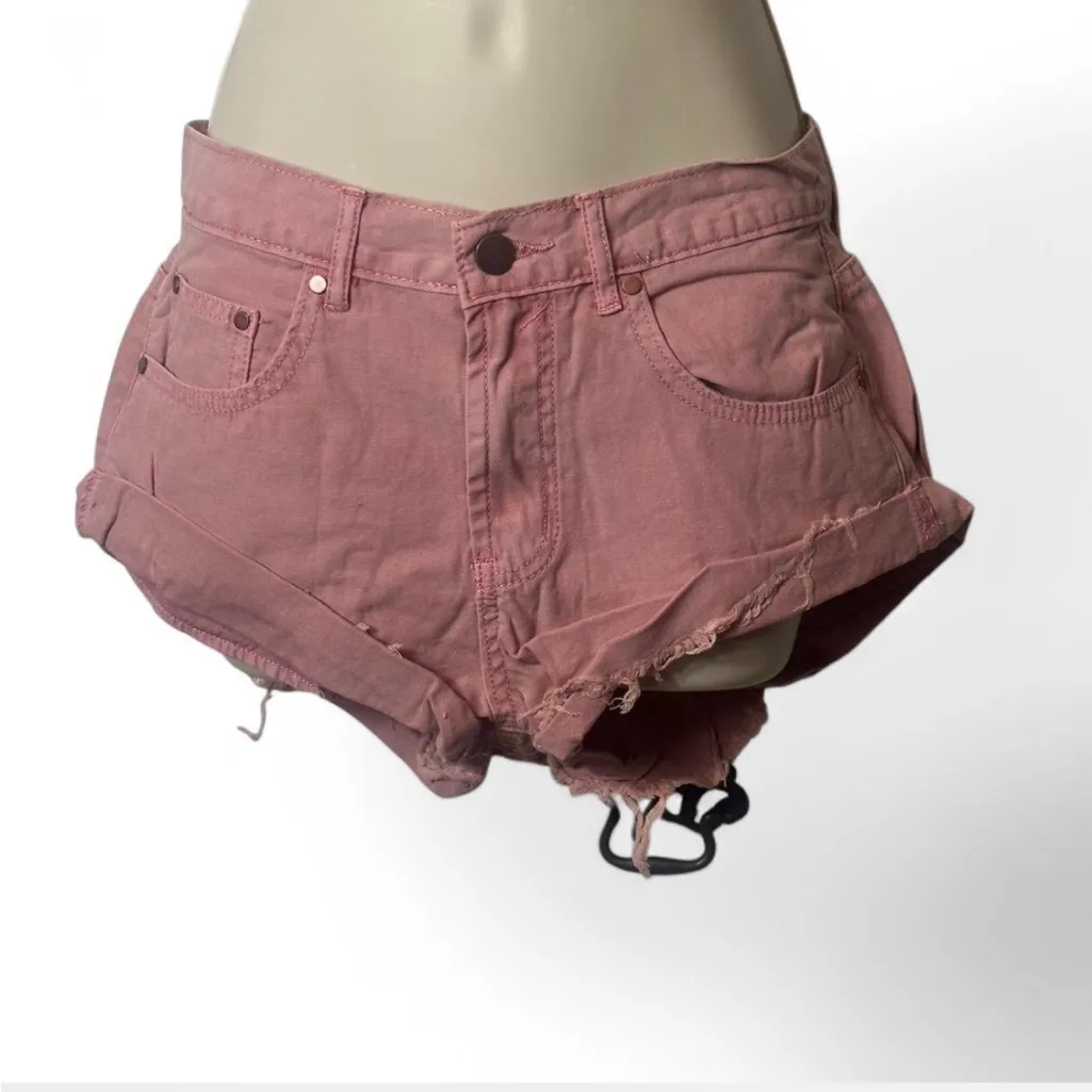 Rolled  Denim ‎ Shorts - Image 5