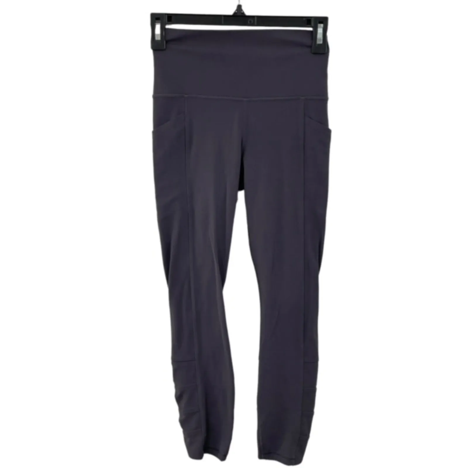 Athleta Salutation Stash‎ Pocket II Cinch 7/8 Grey Yoga Legging Tights Size XS - Image 3