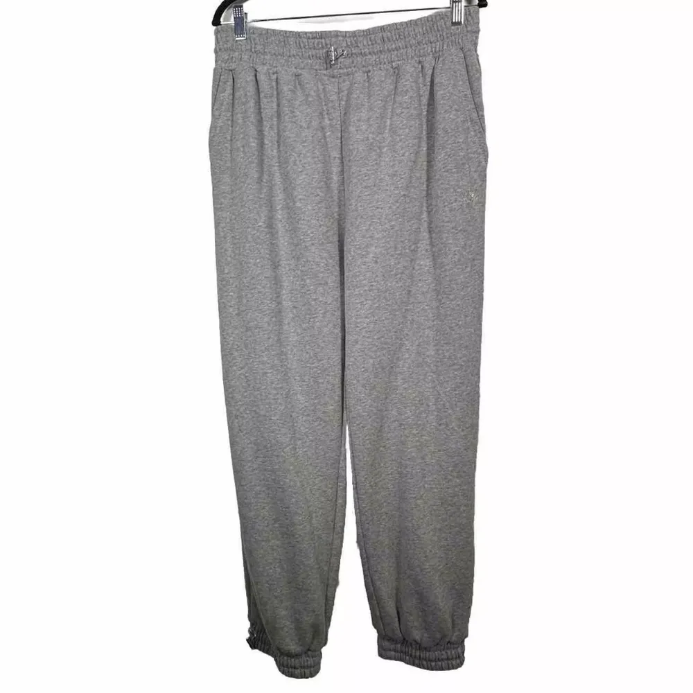 For Love & Lemons Gray Cropped Hoodie Sweatshirt & Joggers XL Set New VS FLL NWT - Image 10