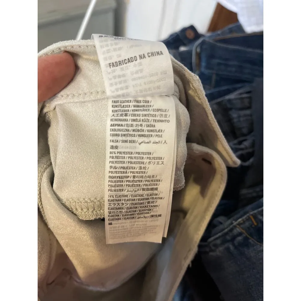 Abercrombie and Fitch vegan suede skinny pants size 25 - Image 5