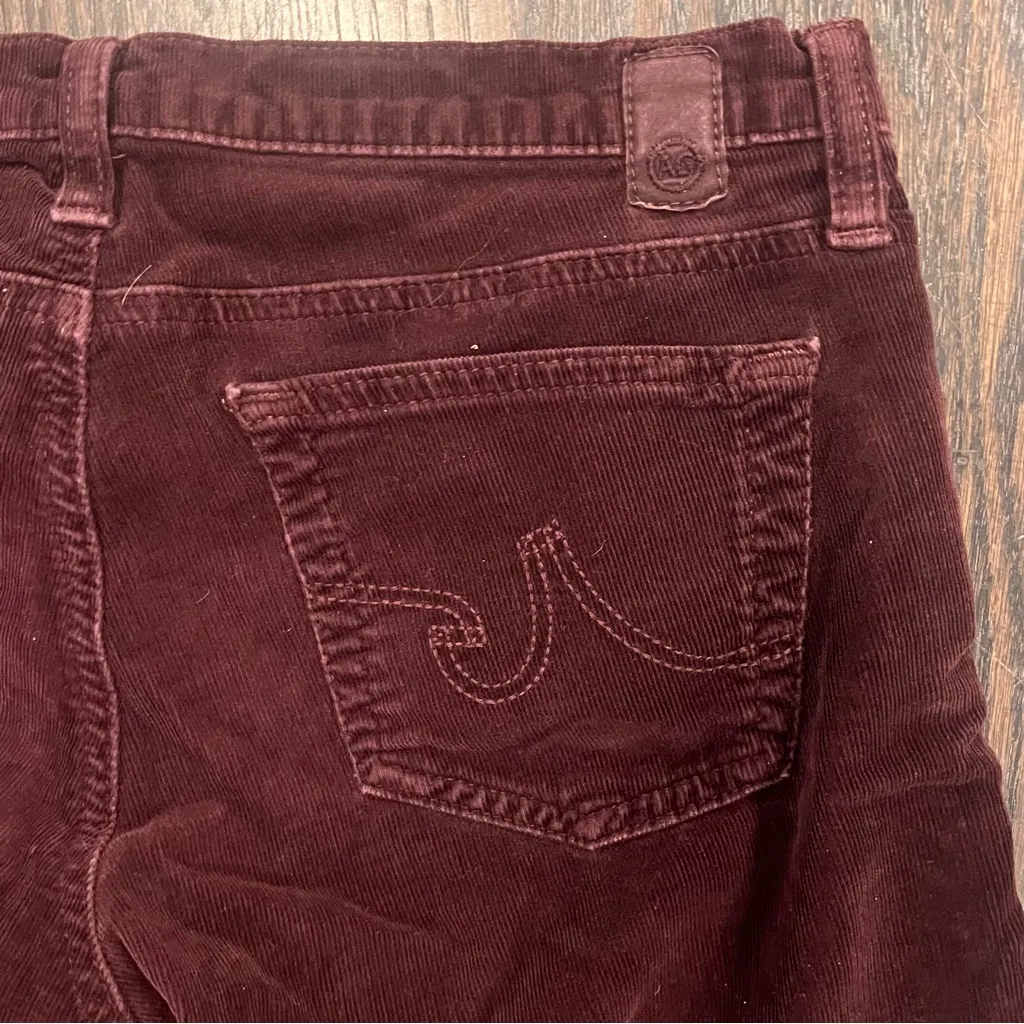 AG Adriano Goldschmied Burgundy Skinny Pants - Image 11