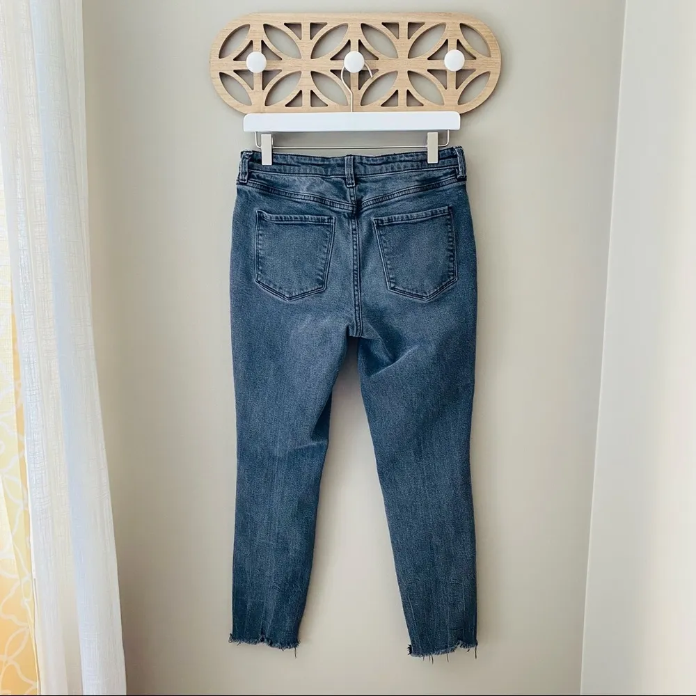 Free People Ankle Crop Denim Jeans Black Sz 29 - Image 6