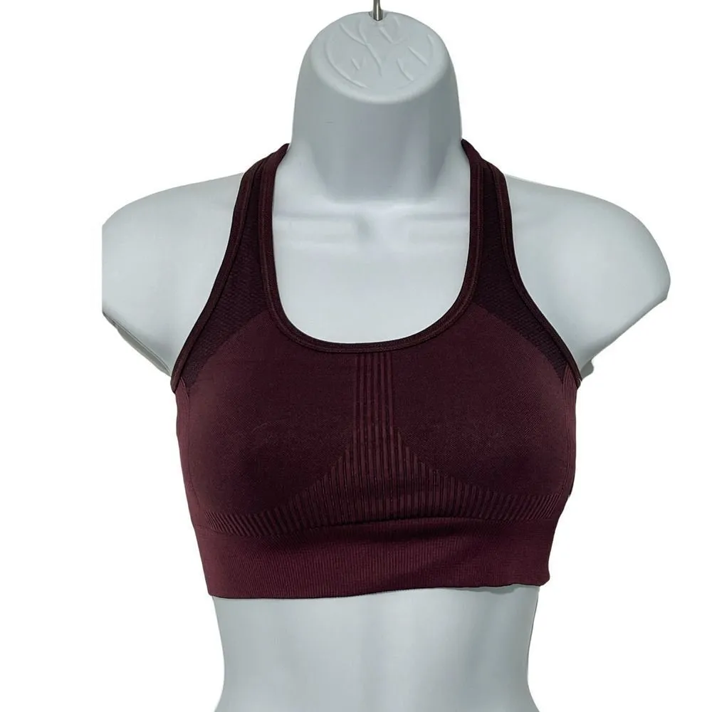 Good American Women's Knockout Seamless Scoop Sports‎ Bra Bordeaux Red 00 XXS - Image 2