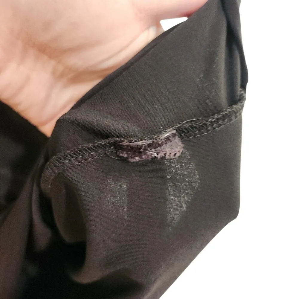 Torrid Lightweight Boat Neck Lattice Sleeve Tunic Blouse Casual Top Black 2XL - Image 6