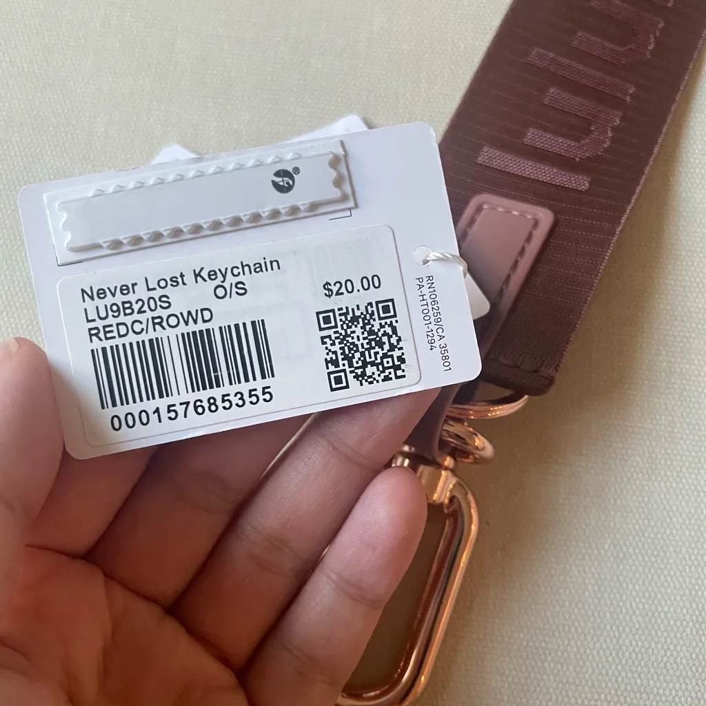 Lululemon Never Lost Keychain - Red Clay/Rose Gold - Image 7