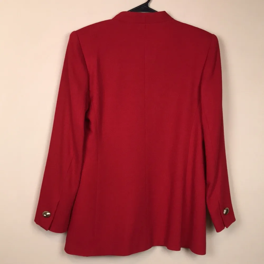 VTG Kasper Women’s Wool Red Gold - Image 8