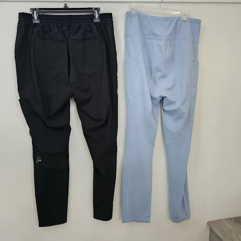 Jaanuu Blue Scrubs Pants Size Large Two Pairs - Image 2