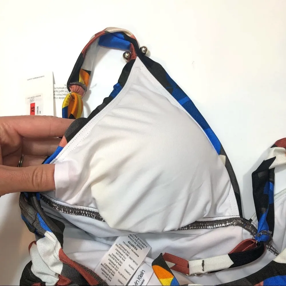 Calvin Klein MULTI FLORAL Tankini swim Top - Image 7