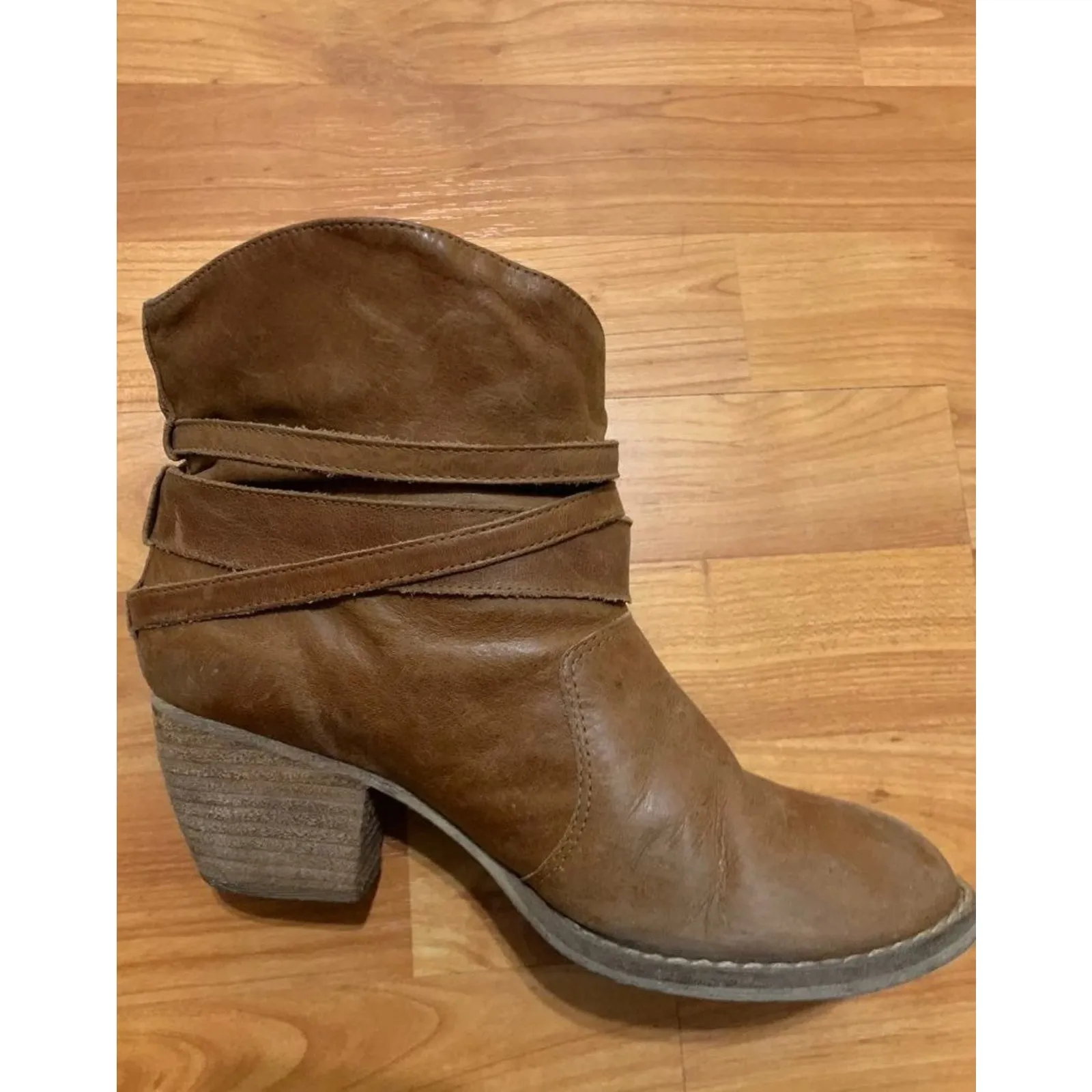 Mia‎ Brown Booties - Image 4