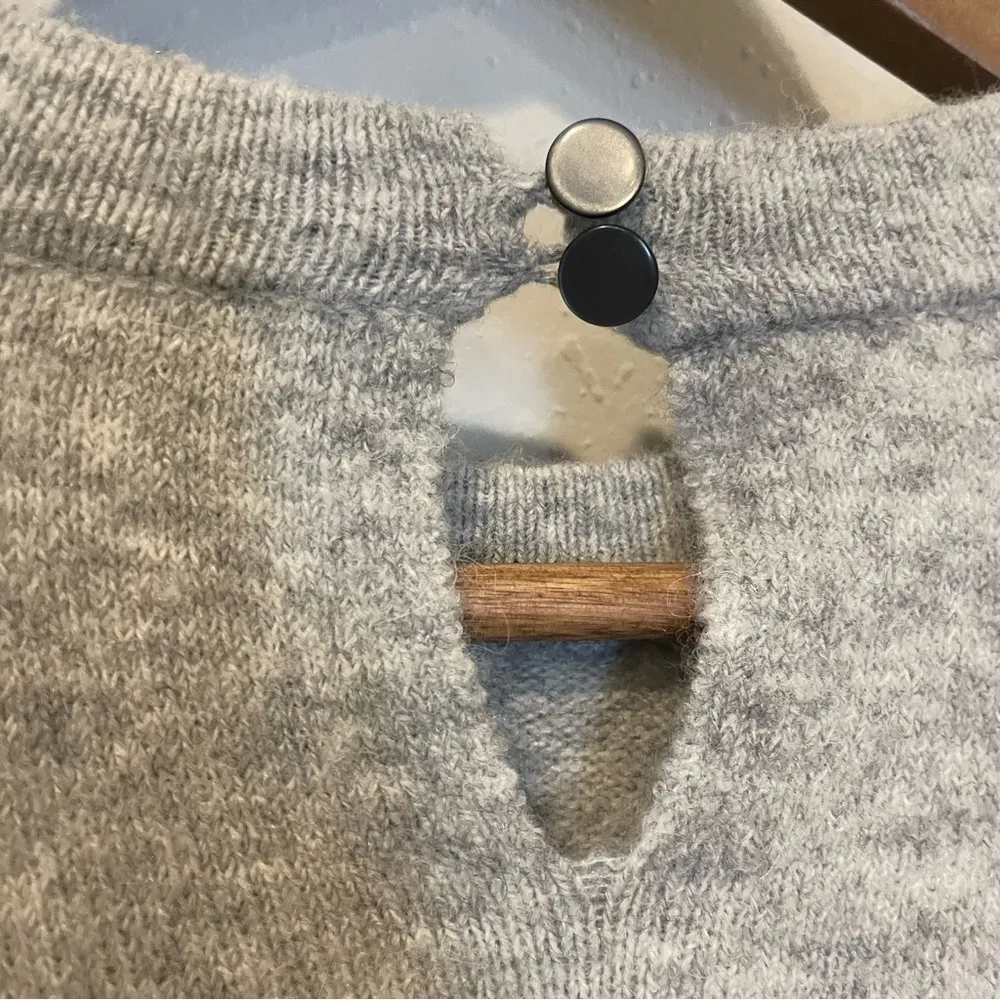 J.Crew Supersoft Gathered Crewneck Sweater in Grey - Image 8