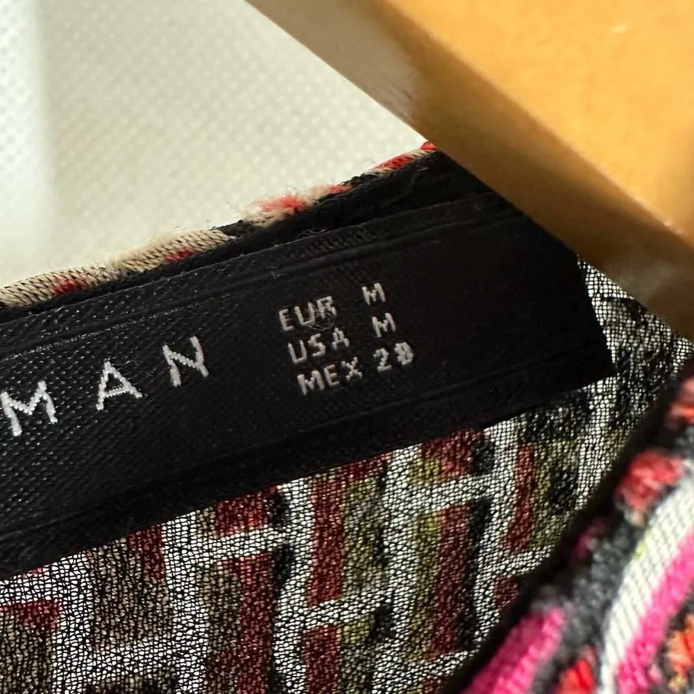 Zara Patchwork Print Midi Dress Size Medium - Image 6