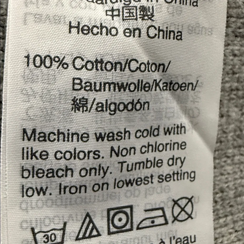 J. Crew Light Gray Collarless Knit Sweater/Blazer 100% Cotton - Image 8