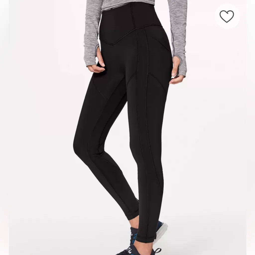 Lululemon All The Right Places Pant II Low Rise 28” Legging‎ Womens Size 4 Black - Image 2