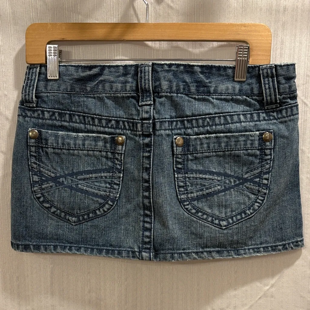 Aeropostale Y2K Micro Mini Denim Skirt - Image 3