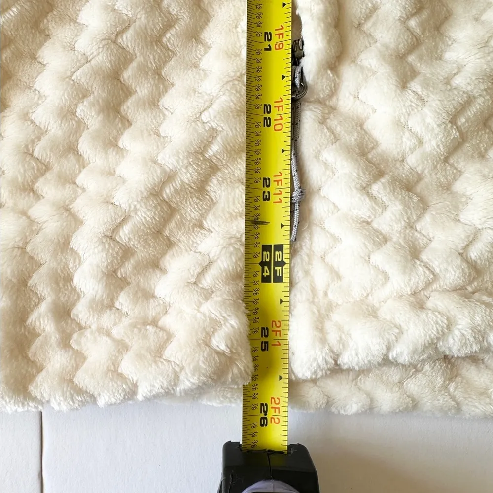 Columbia Cream Sherpa Jacket Women’s 1/4 Zip Size L - Image 9