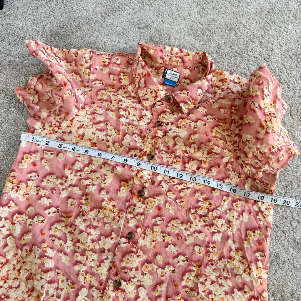 Kavu Women’s Girl Party Button Down Shirt Lightweight in Pretty Popcorn S - Image 11