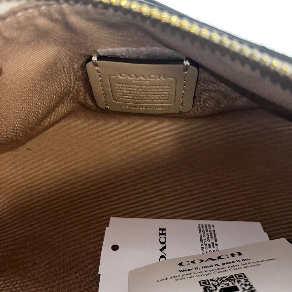 Coach CR831 Nolita Barrel Bag Creature Print Small Handbag Wristlet Chalk Multi - Image 7