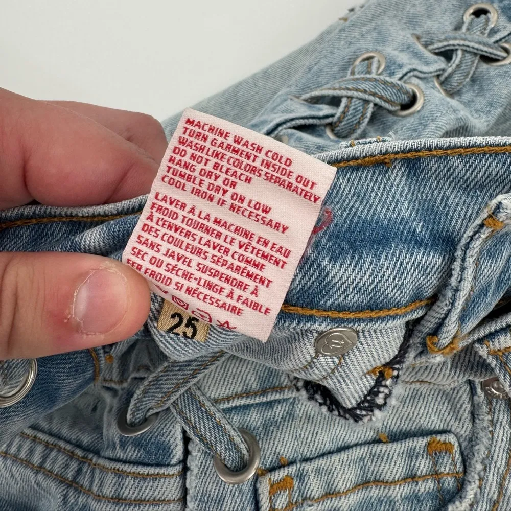 Revice Denim Sweetheart Shorts In Notice Me Size 25 NWT - Image 12