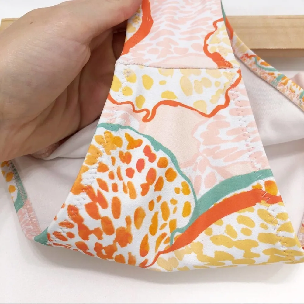 MINKPINK Animal Orchid Ruffle Bikini Bottom L - Image 3