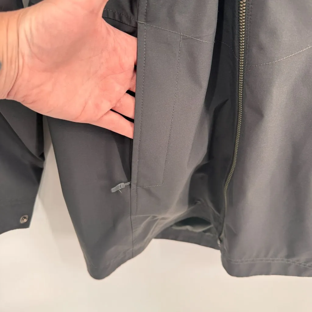 Marmot Lea Rain Jacket Womens Small‎ Black Polyester Nylon Hood Zip Pockets - Image 14